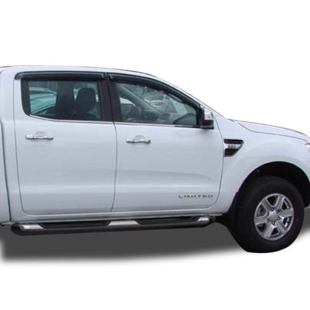 SIDE WINDOW VISORS,FORD RANGER DOUBLE-CAB '12- SMOKE