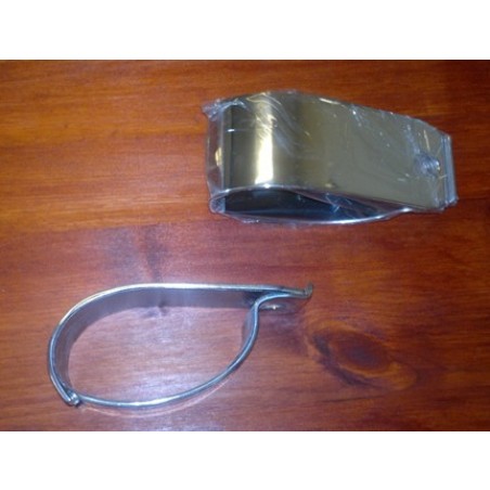 Lysbrakett, klammer, sett, oval, for AEROKLAS rollbar, DECK COVER, (#390200