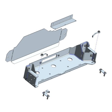 WINCH MOUNTING KIT IVECO DAILY 4X4 2019 ON, W/O WINCH