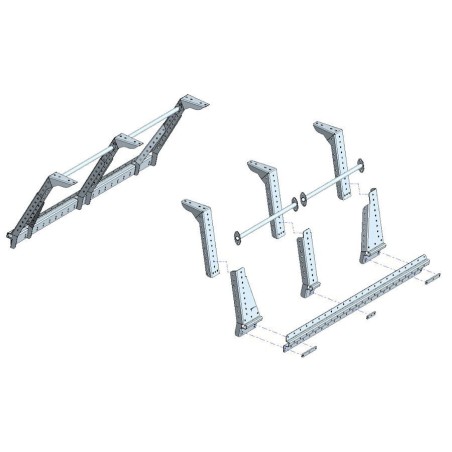 MULI-RACK KIT EXTENDED XTRACAB, INCL. 3 RHINO RACK HD CROSSBARS