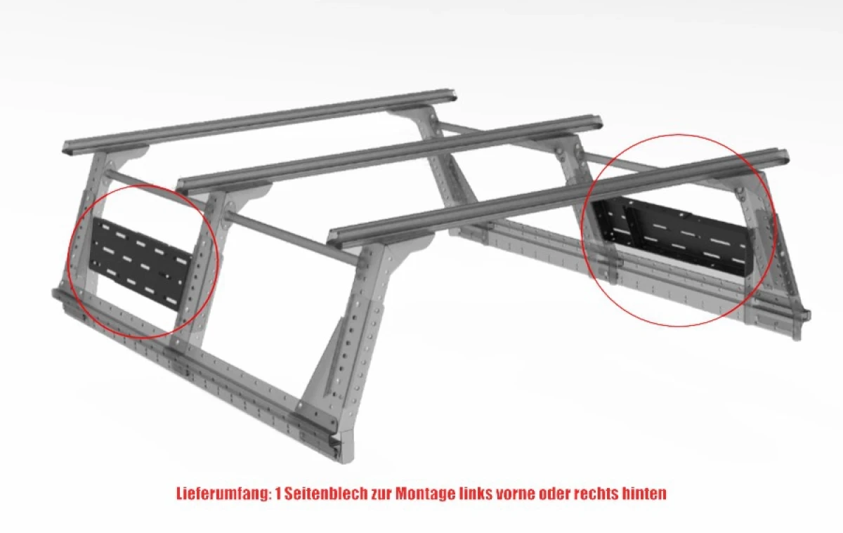 Muli-rack Side Bracket Xtracab Front Lhs, Rear Rhs