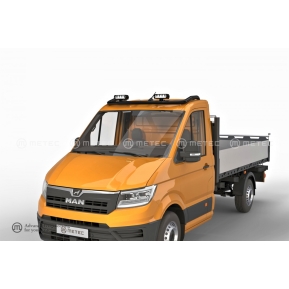 Takbøyle, VW Crafter/ TGE '18-, m/feste for 4 ekstralys, sort (H1 roof)