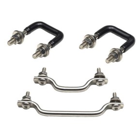 Windshield hold down set Stainless Steel