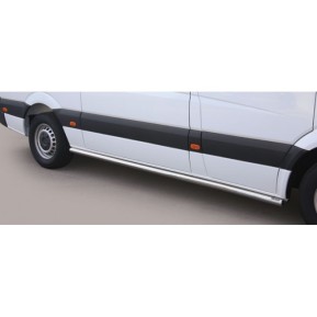 Side Protection Mercedes Sprinter 18+ SWB (With Inox Caps) Ø 63mm