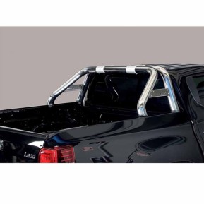 Veltebøyler Mitsubishi L200 Double Cab 15 -  Ø 76mm med logo