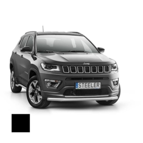 Støtfanger Rør Nedre, JEEP COMPASS 2017 -, d60mm, sort