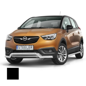 Støtfanger Rør Nedre, OPEL CROSSLAND X 2017 -, d60mm, sort