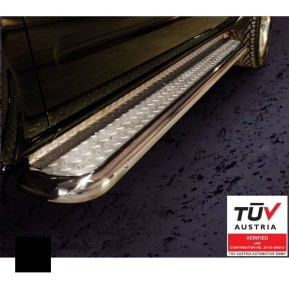 Stigtrinn, NISSAN NAVARA 2010 - 2015, d70mm, sort