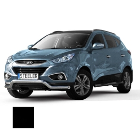 Støtfanger Rør Nedre, HYUNDAI IX35 2010 - 2013 - 2015, d70mm, sort