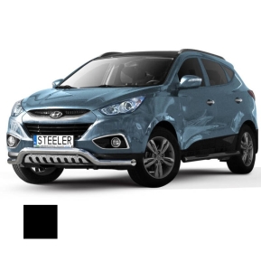 Støtfanger Rør Nedre, HYUNDAI IX35 2010 - 2013 - 2015, d70mm, sort