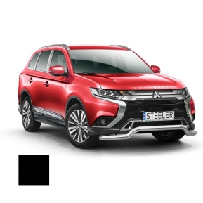 Støtfanger Rør Nedre, MITSUBISHI OUTLANDER 2018 -, d70mm, sort