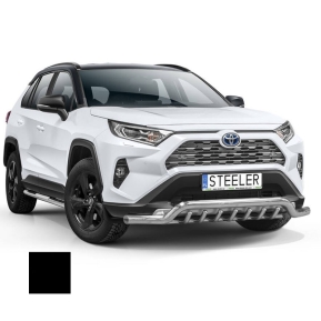 Støtfanger Rør Nedre, TOYOTA RAV4 2018 -, d70mm, sort