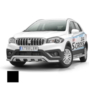 Støtfanger Rør Nedre, SUZUKI SX4 S-CROSS 2016 -, d60mm, sort
