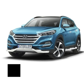 Støtfanger Rør Nedre, HYUNDAI TUCSON 2015 -, d70mm, sort