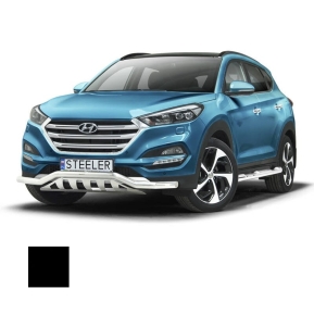 Støtfanger Rør Nedre, HYUNDAI TUCSON 2015 -, d70mm, sort