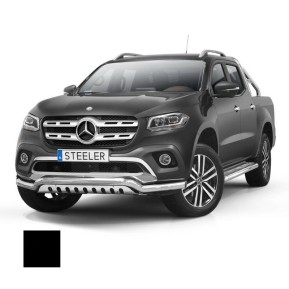 Støtfanger Rør Nedre, MERCEDES X-CLASS 2017 -, d70mm, sort