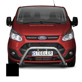 Frontbøyle, FORD TRANSIT CUSTOM 2012 - 2018, d70mm, sort