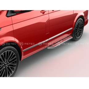 Running board VANTour, sidedoor  VW T5/T6  polert rustfri