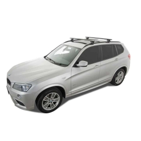 RHINO-RACK VORTEX BARS 1260MM, BLACK BMW X1, X3,WITH RAILS, W/LEGS SX026