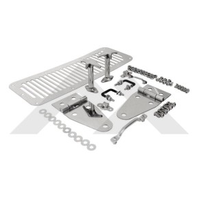 Hood set, stainless CJ 1978-86, YJ 1987-1995