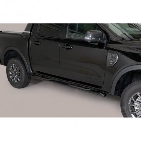 Stigtrinn m/innfelt step, Oval, rustfritt, Ford Ranger '12-