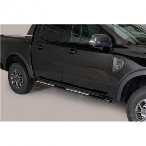Stigtrinn, Oval, sort, Ford Ranger D/C '12 -