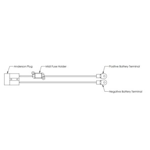 ARB Slimline Battery Solar Input Harness, 10AWG, 4m, 30A Midi Fuse