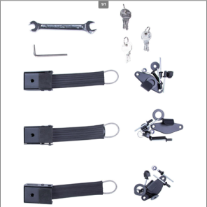 ARB Esperance metal lock kit X3 inkl. hardware