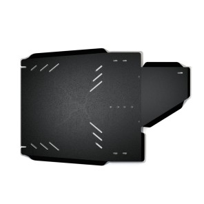 Skli-plate girkasse og fordelingskasse Mitsubishi Pajero '07- (stål 3 mm)