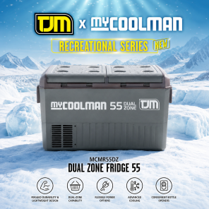 TJM Kompressor kjøleboks, 12/24VDC, 55L (Dual Zone)