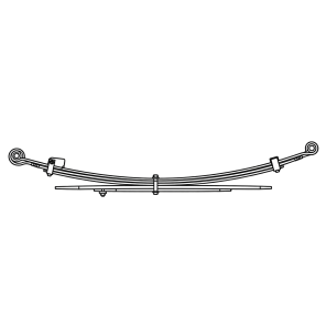 Bladfjær bak Isuzu D-Max '12–20' | 5 blad | OE 8982825941