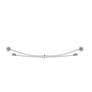 Bladfjær bak Mercedes-Benz Sprinter W907/W910 3,5t – 2 blad – OE 9073200200