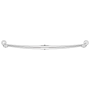 Bladfjær bak MB Sprinter W906 5t '06–18' | 2 blad | OE 9063204306