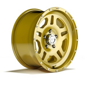 8,5x17 Wheel  ET+10, gold, TÜV godkjent opp til 35