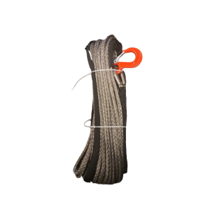 SYNTETISK VINSJ TAU 10MM X 30M  MED KROK (GREY)