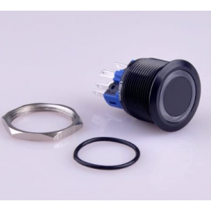 PUSH BUTTON SWITCH, METAL, LOCK, REAR DOOR