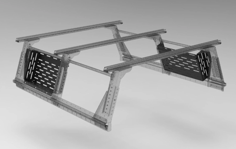 Muli-rack Side Tray Xtracab Front Lhs, Rear Rhs